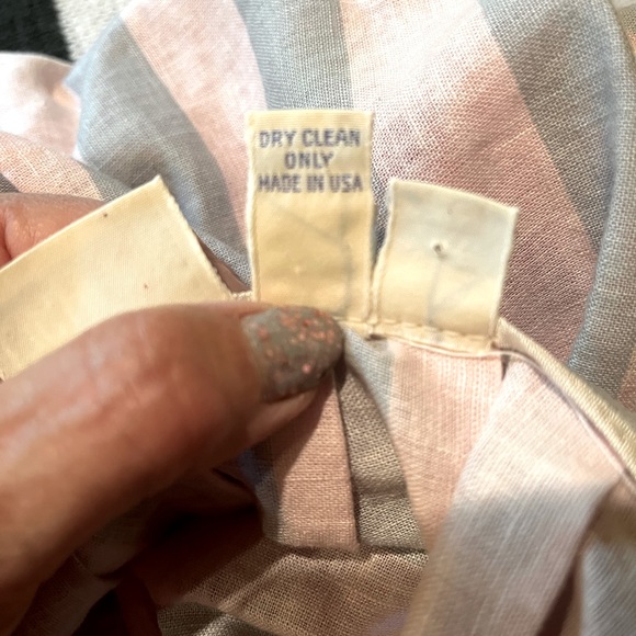 Vintage JGHook Stripe w/Floral Border Pleated Skirt - Picture 4 of 6